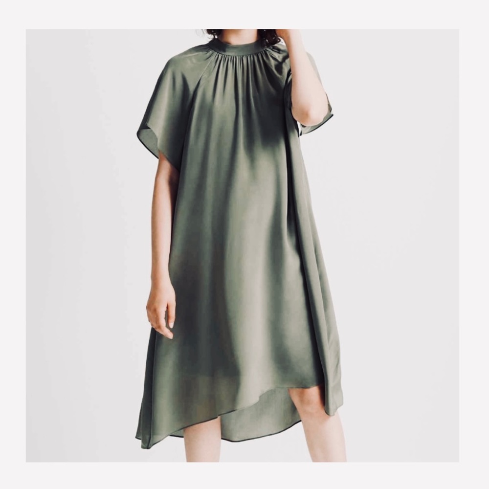 CLUB MONACO Flutter Silk Dress